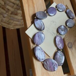 PURPLE SHELL NECKLACE
